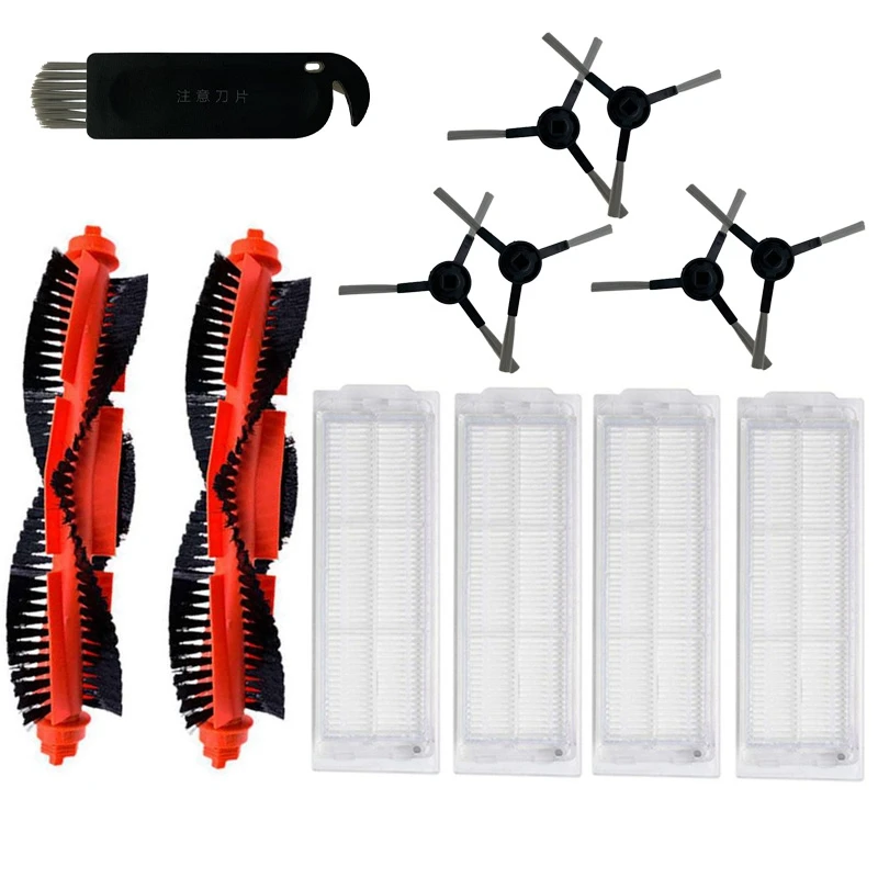 

Боковая щетка, HEPA фильтр, основная щетка для Xiaomi Mijia STYJ02YM, Conga 3490, для Viomi V2 PRO V-RVCLM21B, запасные части для вакуума