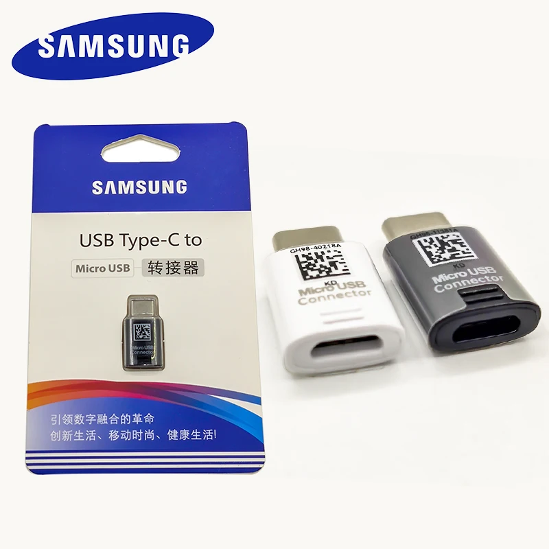 Переходник с Micro USB на Type C для Samsung Galaxy S10 S9 S8 Plus Note 8 9 10 A3 A5|Переходники и адаптеры| |