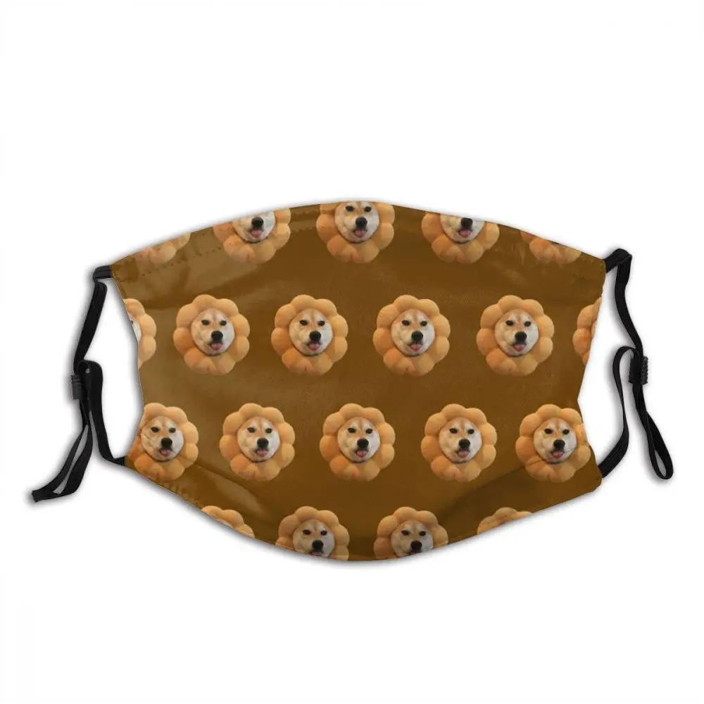 

Shiba Inu Non-Disposable Mouth Face Mask One Piece Anti Haze Dust Mask With Filters Protection Mask Respirator Muffle