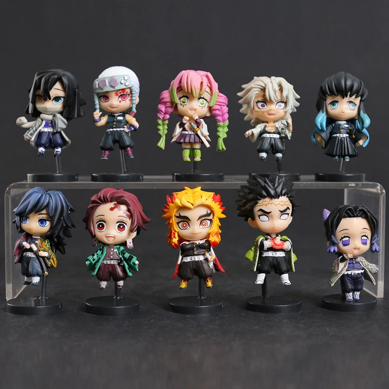 Куклы, рассекающие демонов, Kochou Shinobu Rengoku Kyoujurou Tomioka Giyuu Himejima Kyoumei Iguro Obanai Kanroji, куклы версии Q