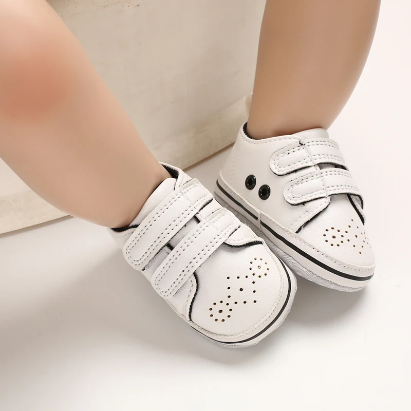 

Baby Shoes Boy Newborn Toddlers Leisure Cotton Soled Non Slip PU Leather First Batch of Walker Crawling Crib Soft Soled Toddlers