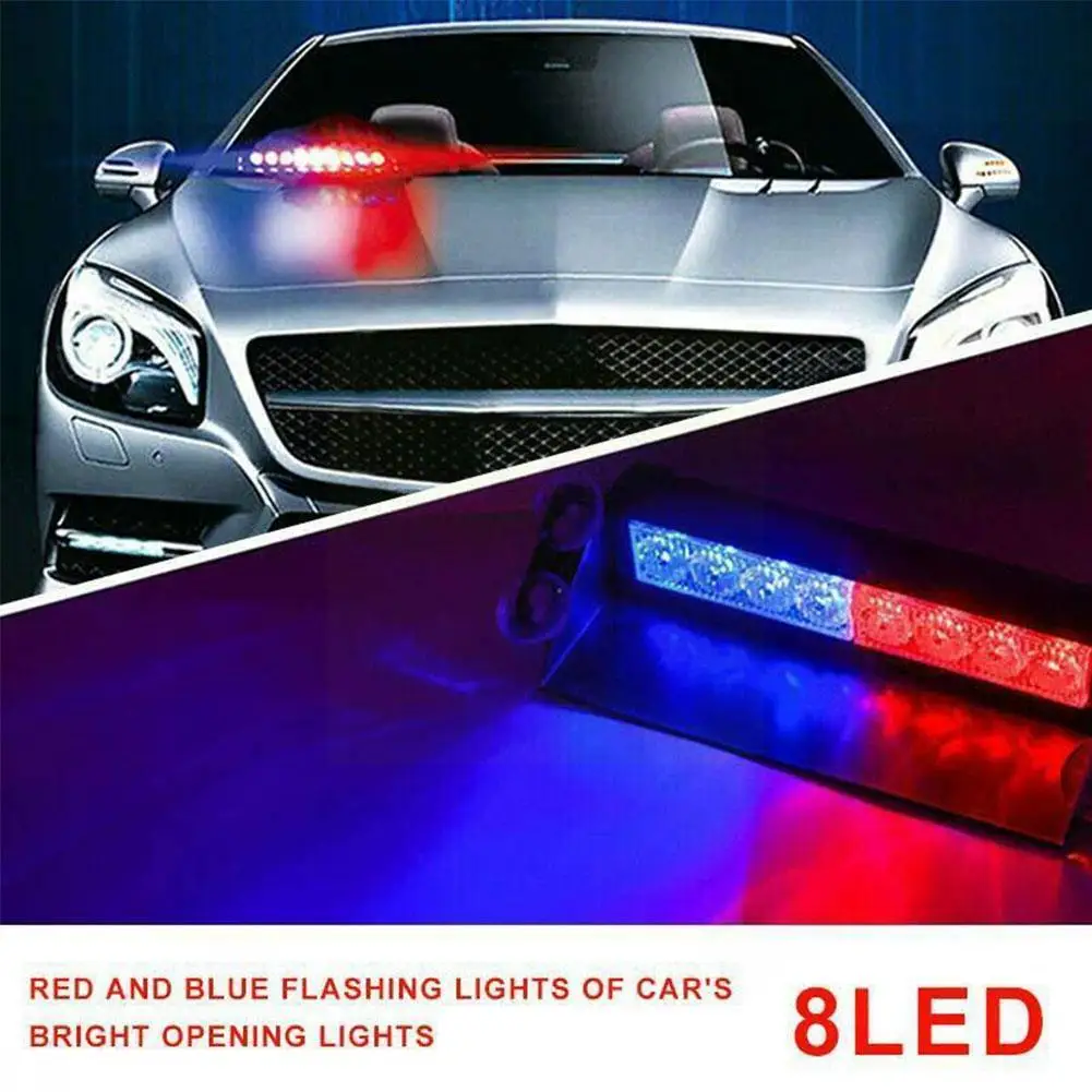 Hot Sell Car Truck Emergency Flasher Dash Strobe Warning Day Led Lamp Light 8 Police Flash Mode 12v Flashing Running Li G8R0 | Автомобили