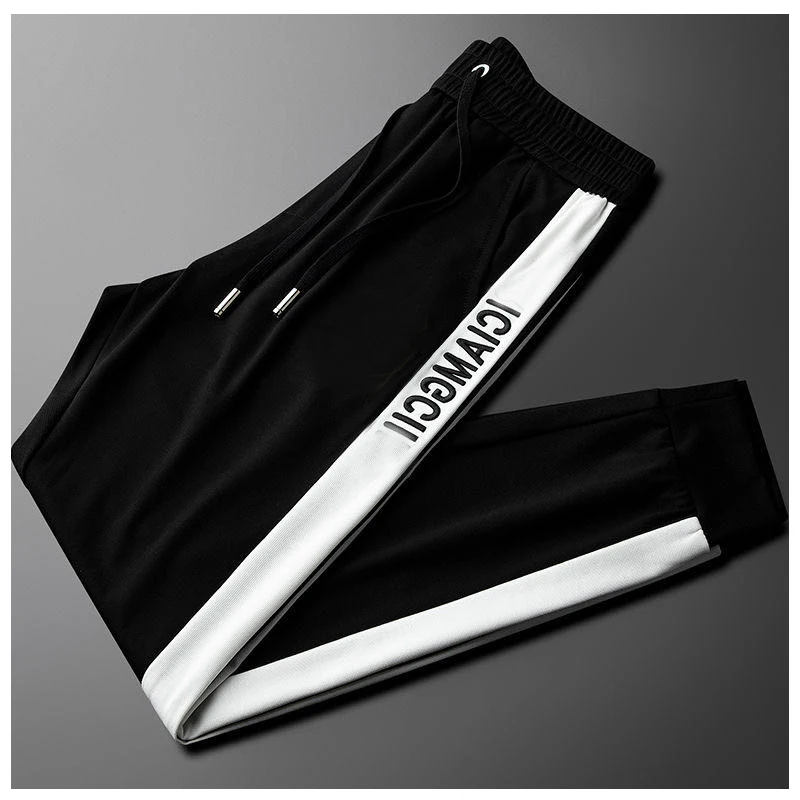 

New European and American light luxury quality summer thin sports casual pants men's trousers Slim pants