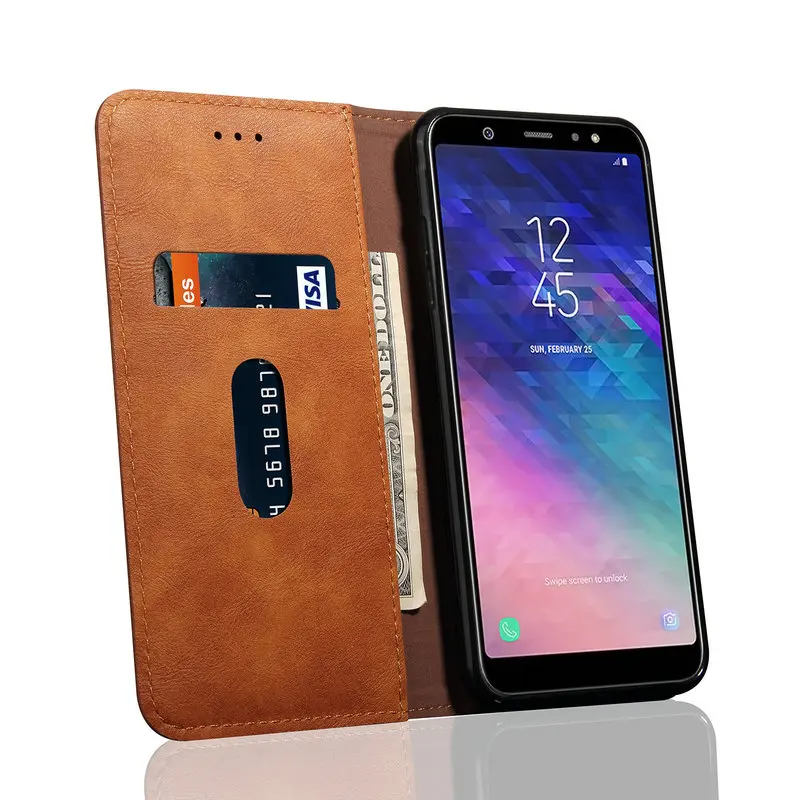 Кожаный чехол-книжка в стиле ретро для Samsung A51 чехол A50 чехол-бумажник Galaxy A71 A50S A 51 71