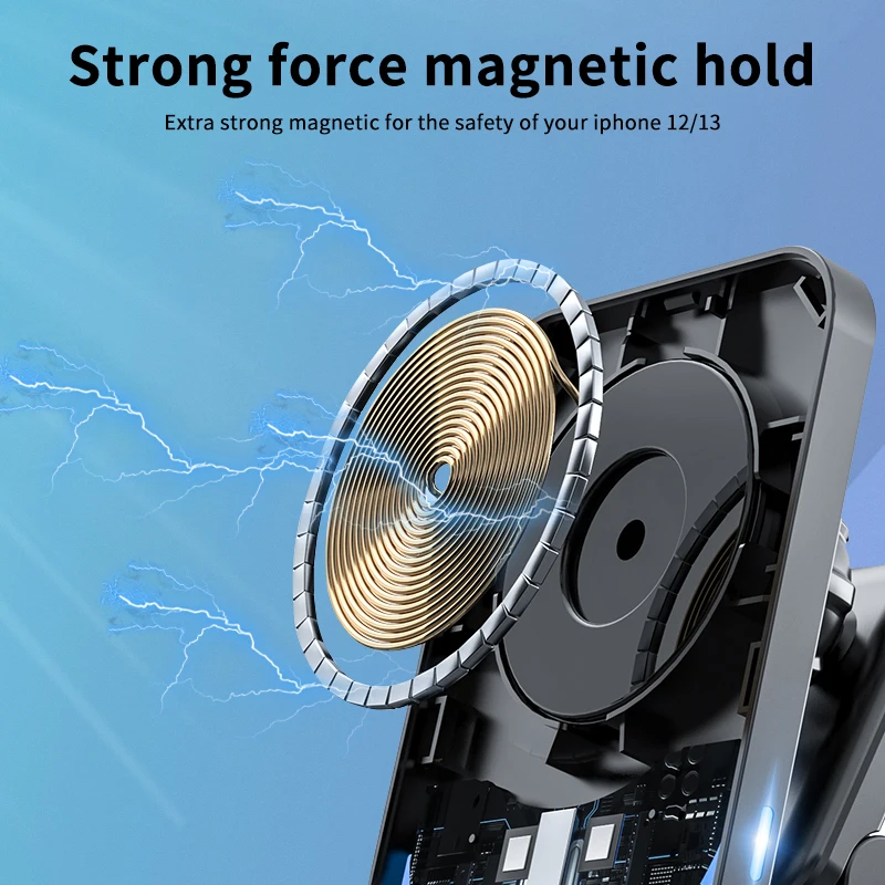 15w magnetic wireless car charger for iphone 12 13 car wireless charger air vent stand fast charging phone holder for iphone 12 free global shipping