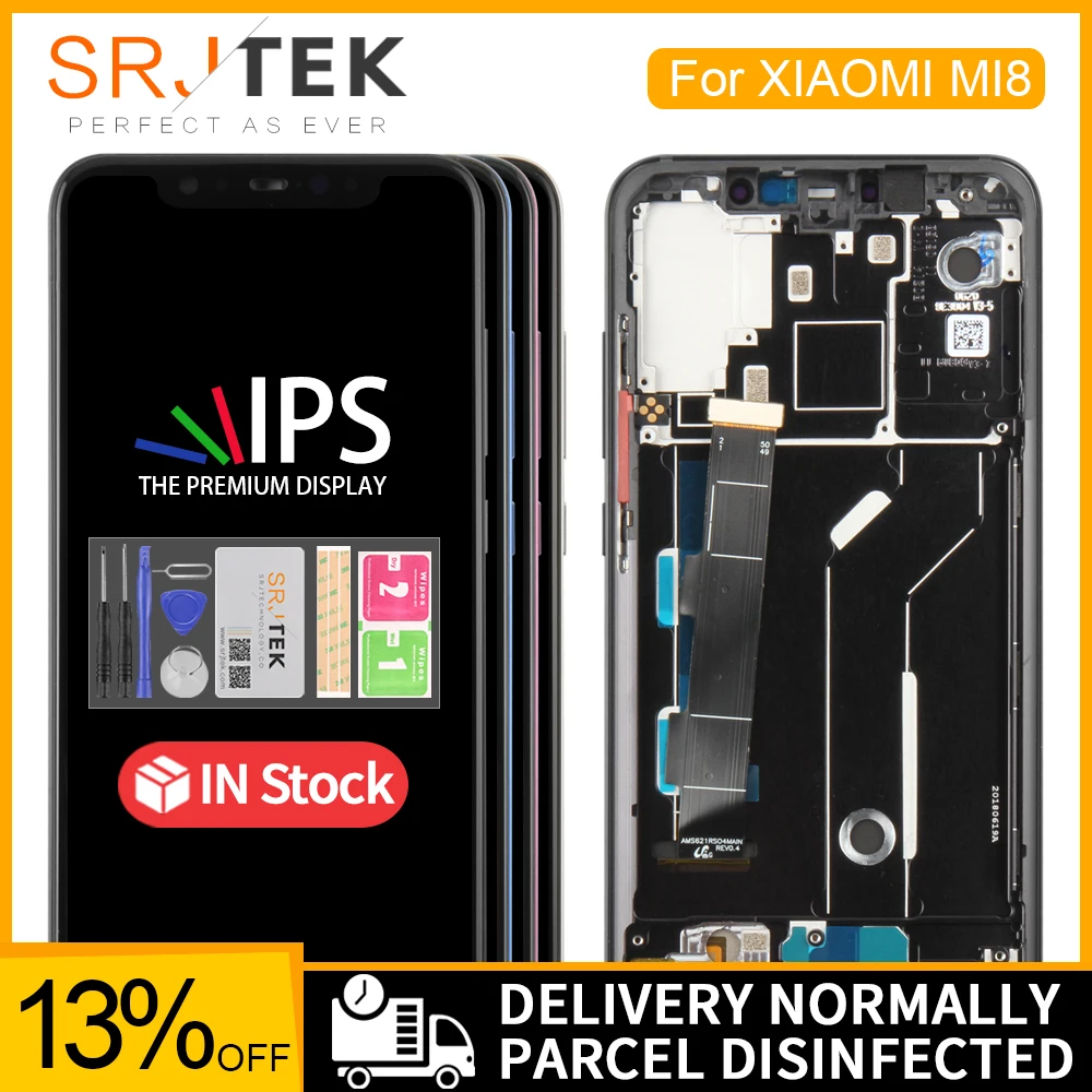 ЖК дисплей IPS 6 21 дюйма для Xiaomi Mi 8 MI с сенсорным экраном и дигитайзером в сборе