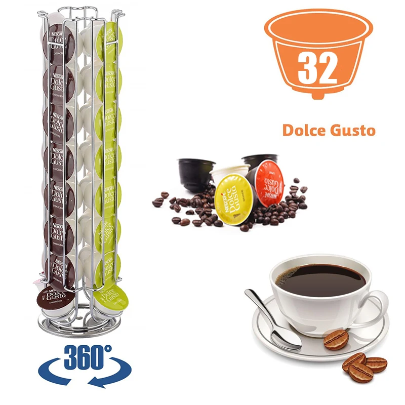 

32 шт., металлические подставки для кофейных капсул, 2022 ремешка