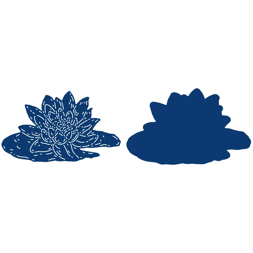 

Waterlily Metal Craft Cutting Dies for Diy Scrapbooking Paper Diary Decoration Manual Handmade for 2021 Embossing New Arrival