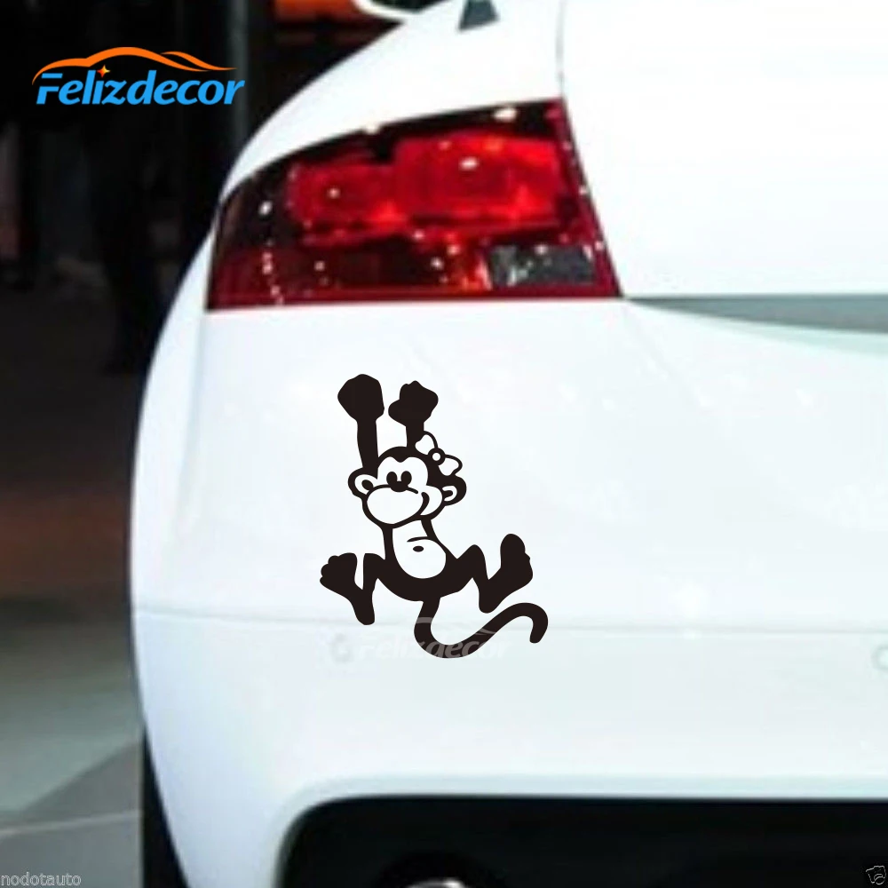 С принтом обезьяна с бантом и аппликацией в виде качается Виниловая пленка для