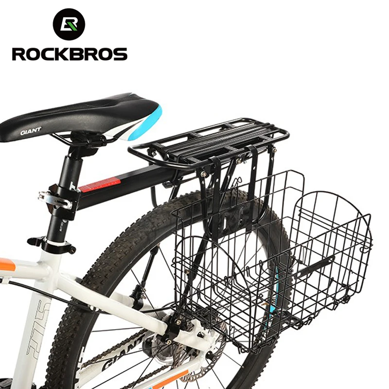 ROCKBROS Складная велосипедная корзина для шоссейного велосипеда MTB велосипедная Большая объемная сумка Передняя Задняя подвеска велосипедная сумка для хранения переносная велосипедная сумка