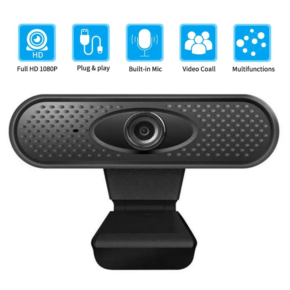 

WebCam USB 1080P HD handle Focus Computer Web Camera Built-In Sound-Absorbing Microphone 1920 *1080 Dynamic Resolution Camera