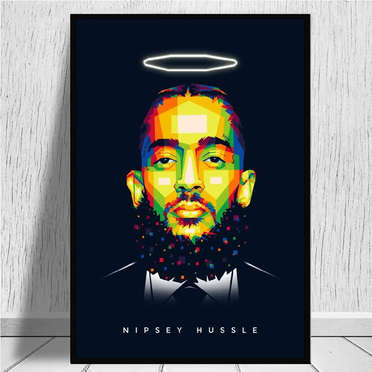 Настенный Рисунок Rapper Nipsey Hussle на холсте современный плакат настенные картины