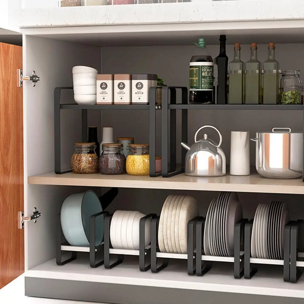 

Kitchen Non-slip Thickened Load-bearing Dish Racks Storage Multifunctional Rack Supplies Desktop Storage W8C6