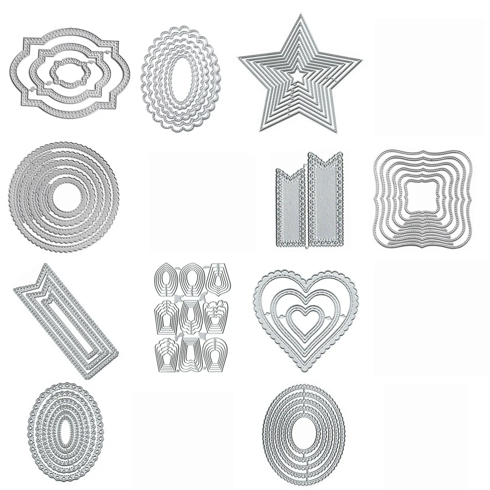 Пресс-формы в форме сердца металлическая сталь новый декоративный трафарет для