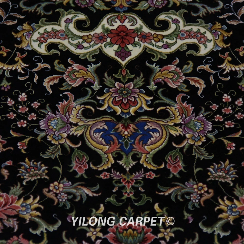 YILONG 6'x9' винтажный домашний шелковый ковер ручной работы персидские синие