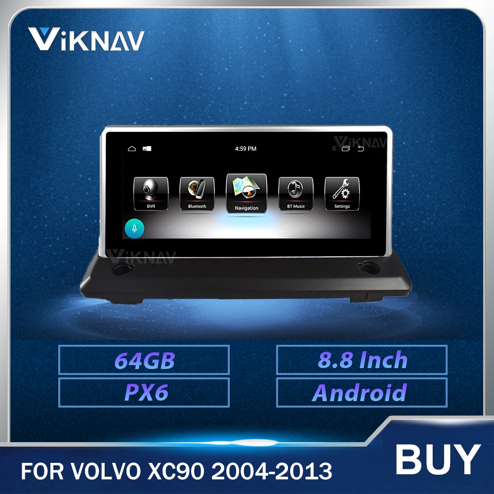 

Android Car Stereo Radio Recorder head unit for Volvo XC90 2004 2005 2006 2007 2008-2013 Car GPS navigation multimedia Player