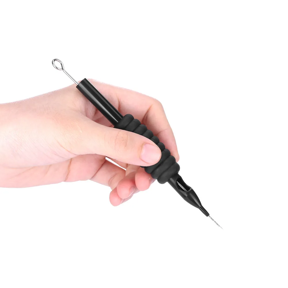 10 шт./компл. одноразовые стерильные иглы для тату Полуперманентная Силиконовая