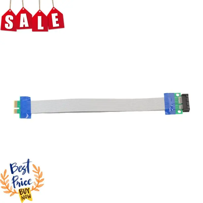 

1X 4X Slot Riser Card Extender Ribbon Adapter PCI-Express PCI Express Extension Relocate Cable For Bitcoin Miner