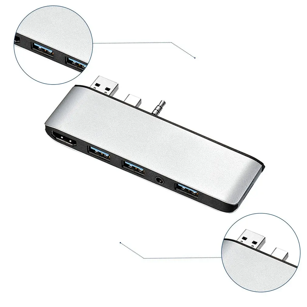 

Usb 3.0 Hub To Hdmi-compatible Adapter 4k Usb-C Hub With Hub 3.0 Tf Reader Slot Pd For Macbook Pro/air 2018 - 2020