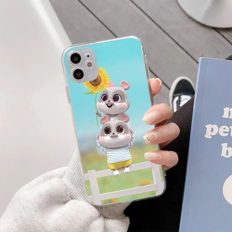 

YNDFCNB Bunny Phone Case For iphone11 12 Pro Max SE 2020 6s 7 8 Plus X Xs Max Xr Transparent Soft Silicone Cover
