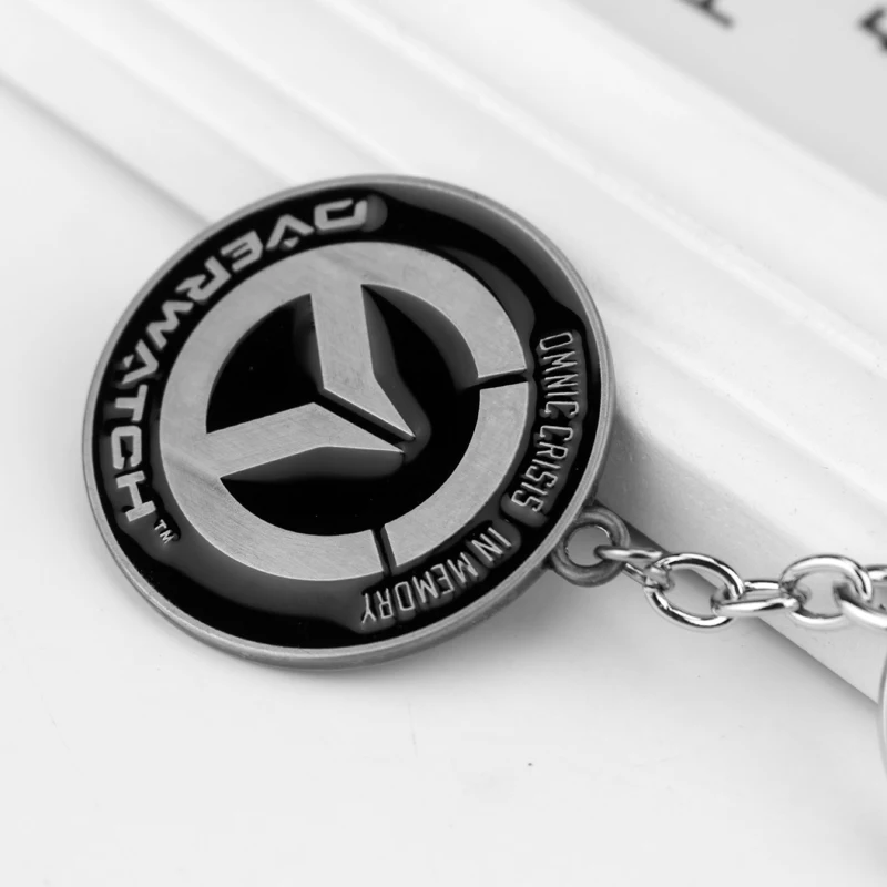 Популярные игры, винтажные брелки Overwatch, аниме, брелок для ключей, ювелирные изделия для мужчин, chaviro Llaveros