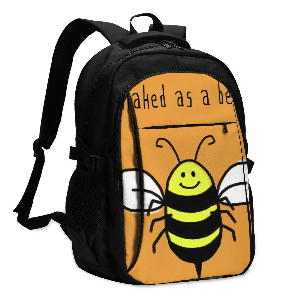 

Bee Backpacks Charger USB Jogging Teenage Backpack Large Kawaii Bags
