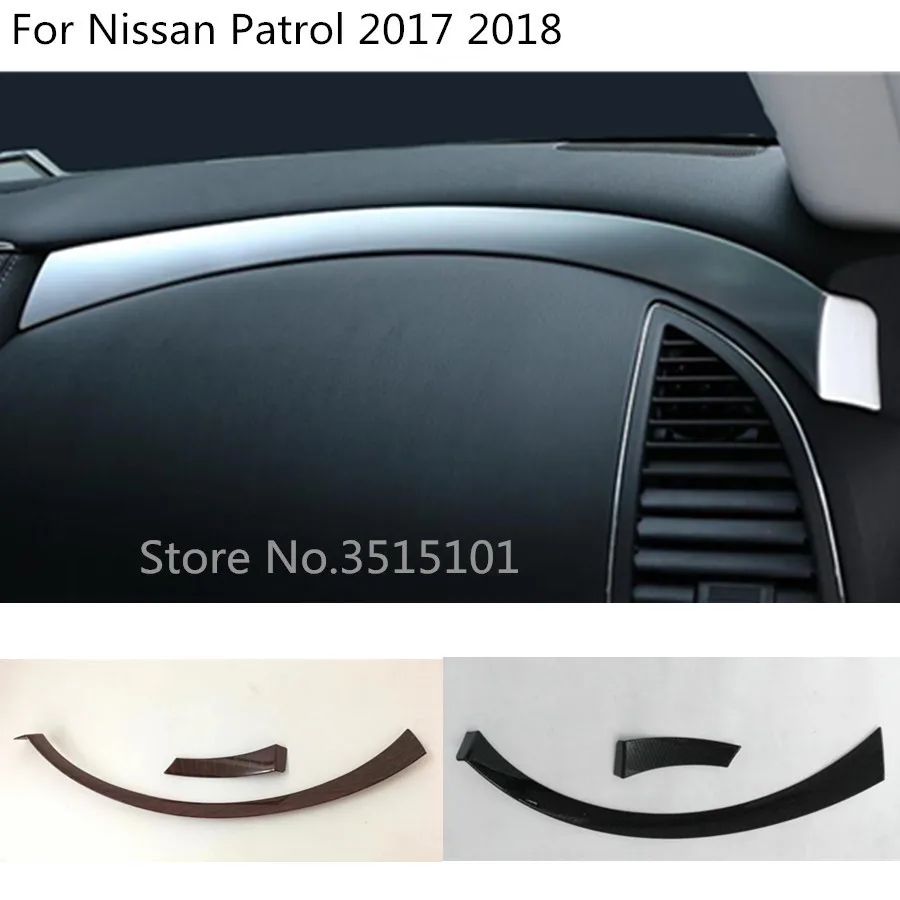 

Автомобильная внутренняя отделка средняя консоль Copilot инструмент бардачок панель управления приборной панели 2 шт для Nissan Patrol 2017 2018 2019 2020