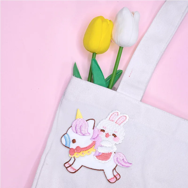 Мультяшные нашивки Симпатичные для одежды на одежду вышивка термоклейкие