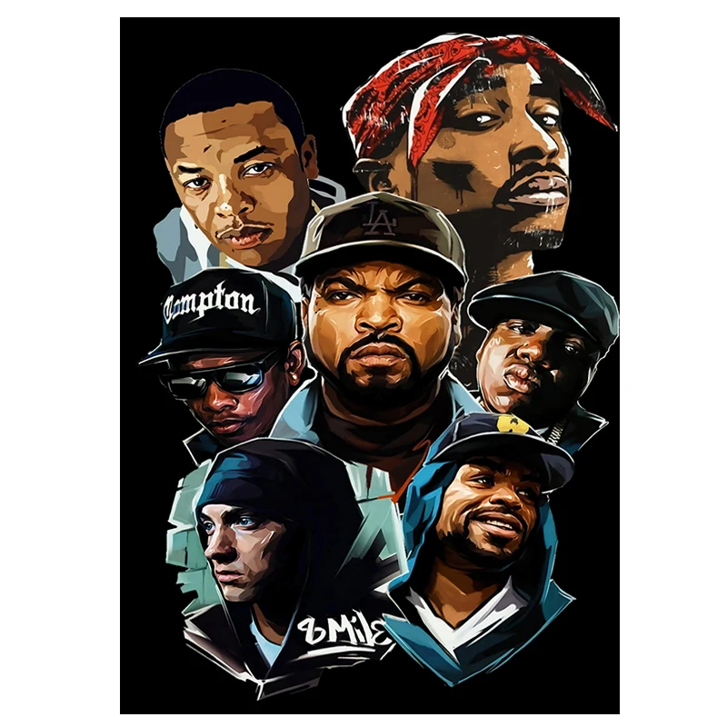 

Hip Hop 2PAC Legend Star Posters and Prints Rapper Star Canvas Paintings on The Wall Art Pictures for Home Decoration No Frame