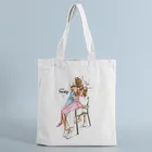 Большой Ёмкость Для женщин сумка эко сумка для покупок для дам маме жизнь печати многоразовый пляжная женская обувь; Обувь для путешествий большая сумка из плотной ткани