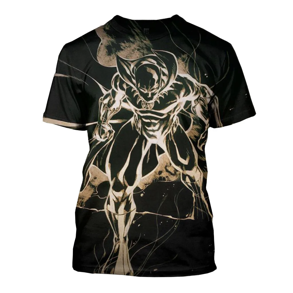 Футболка с 3D принтом мстители Черная Пантера|Мужские футболки| |