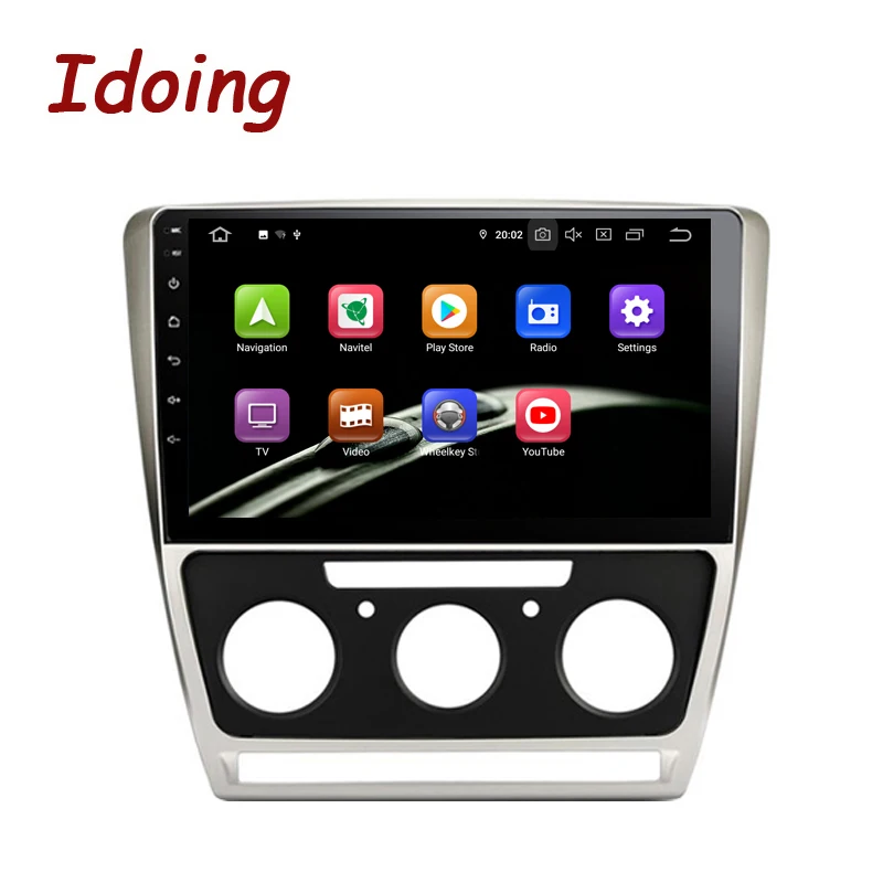 Idoing 10," 2.5D Android 9,0 Автомобильный gps мультимедийный плеер для SKODA Octavia 2 2008- A5 автомобильный навигатор Радио Видео Аудио плеер