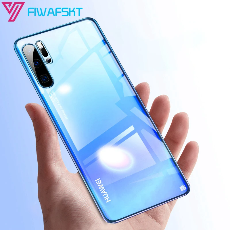 Ультратонкий чехол для телефона huawei P30 Pro P20 mate 20 lite P Smart Z Plus Мягкий силиконовый прозрачный 3D лазерный чехол с покрытием