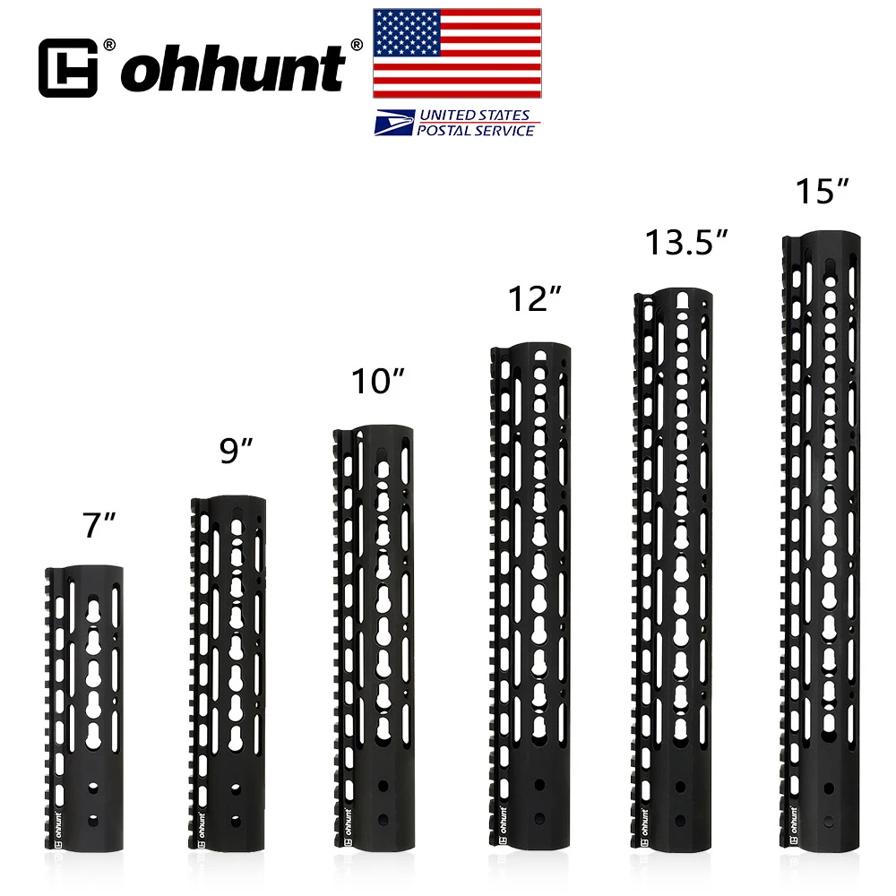 

Бесплатная поплавковая направляющая Ohhunt Slim Style, плавучая направляющая для Пикатинни со стальными цилиндрическими гайками, 7, 9, 10, 12, 13,5, 15 дюй...