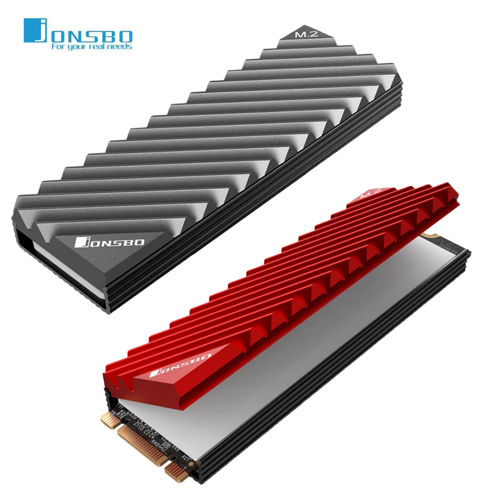 Твердый жесткий диск Jonsbo M.2 2280 SSD из алюминиевого сплава теплоотвод охлаждение с