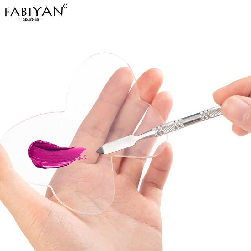 Набор акриловая палитра шпатель из нержавеющей стали стержень крем для макияжа