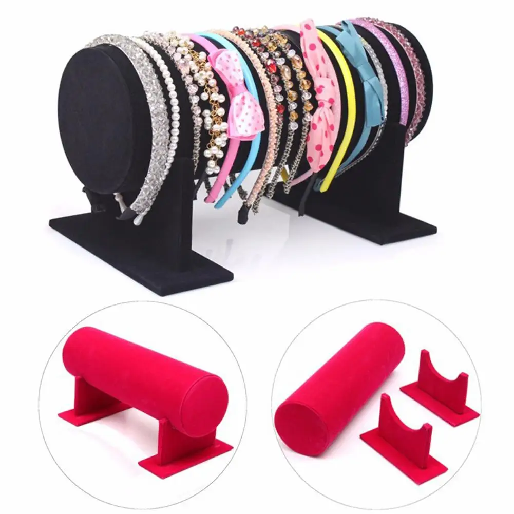 

bracelet/necklace Holder Velvet Hairclip Headband Hair Hoop Headdress Organizer Jewelry Display Holder Hair Hoop Rack 2020 New A