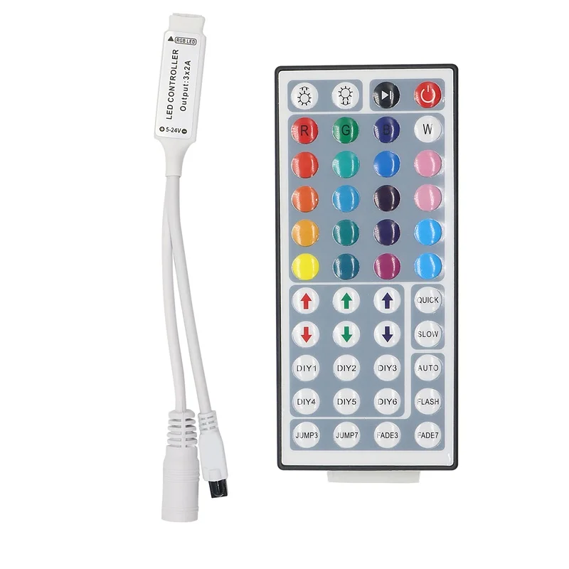 

SZYOUMY RGB Led Controller 44 Keys Mini DC12V 6A With IR Remote Control Dimmer Wireless For LED Strip 5050 3528 3014 Modes