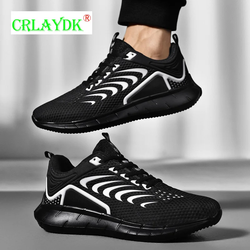 

CRLAYDK 2021 Fashion Men's Running Shoes Breathable Comfortable Non-Slip Sneakers Lightweight Tennis Casual Sport Trainers