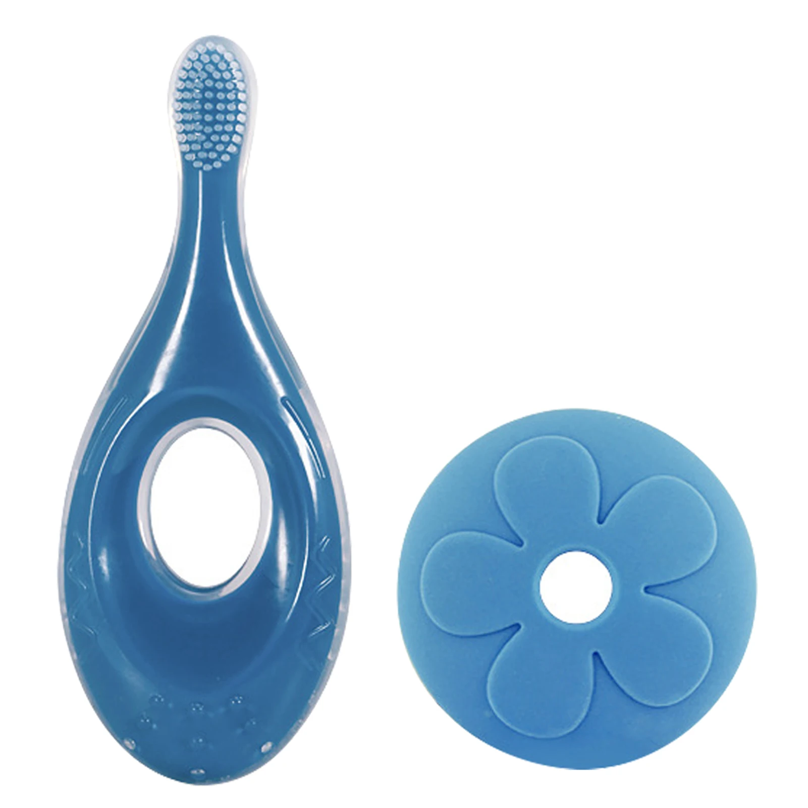 

Зубная щетка 2 в 1, с перегородкой и зубной щеткой