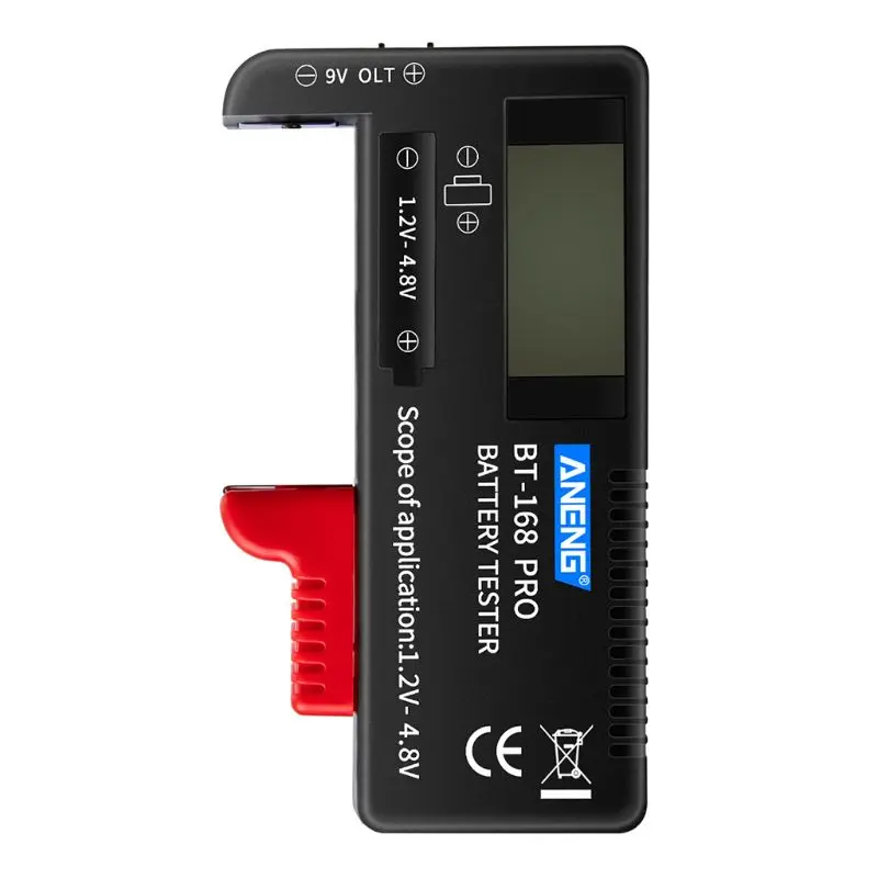 BT168 PRO Battery Capacity Tester for 9V 3.7V 1.5V AA AAA Cell C D 18650 | Инструменты