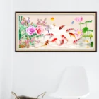 5D алмазная живопись Рыба цветок Алмазная вышивка полный квадрат Круглый Смола животное картина Стразы искусство стены ручной работы подарок