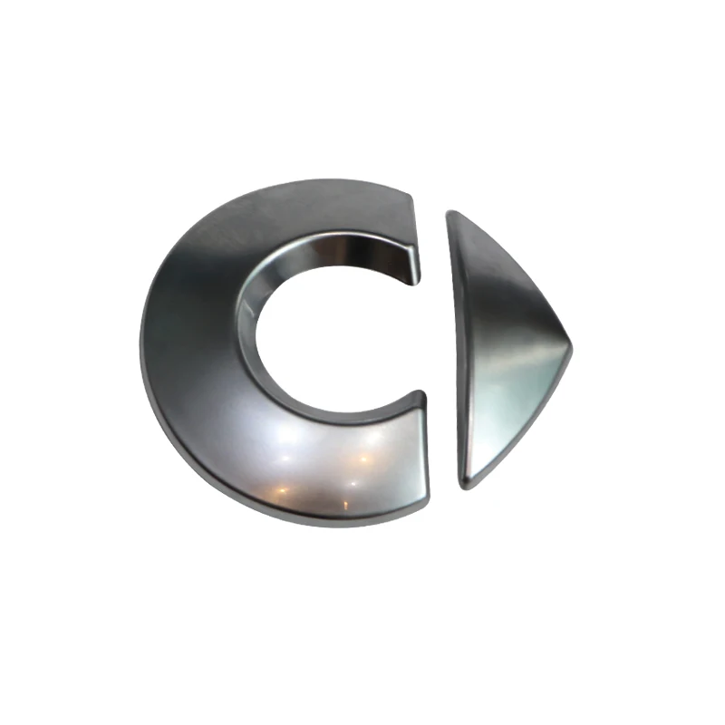 Silver-Logo Автомобиль передний бренд орнамент наружное украшение решетка радиатора логотип Стайлинг Аксессуары для Smart 453 fortwo модификация - Название цвета: Silver-Logo