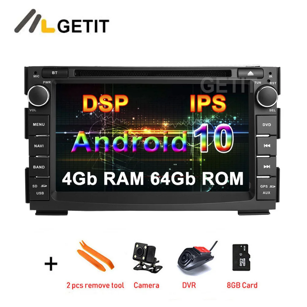 Автомобильный DVD плеер DSP 64G Android 10 GPS для Kia Ceed 2010 2012 с Wi Fi BT стерео