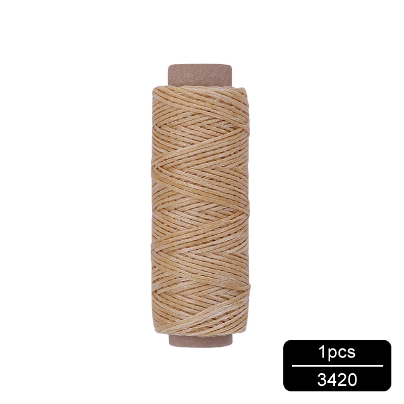NO.3420 MIUSIE 1 шт. 50 м 150D 1 мм кожаный вощеный шнур для DIY инструмент для рукоделия ручная строчка плоская Вощеная швейная линия - Цвет: NO.3420
