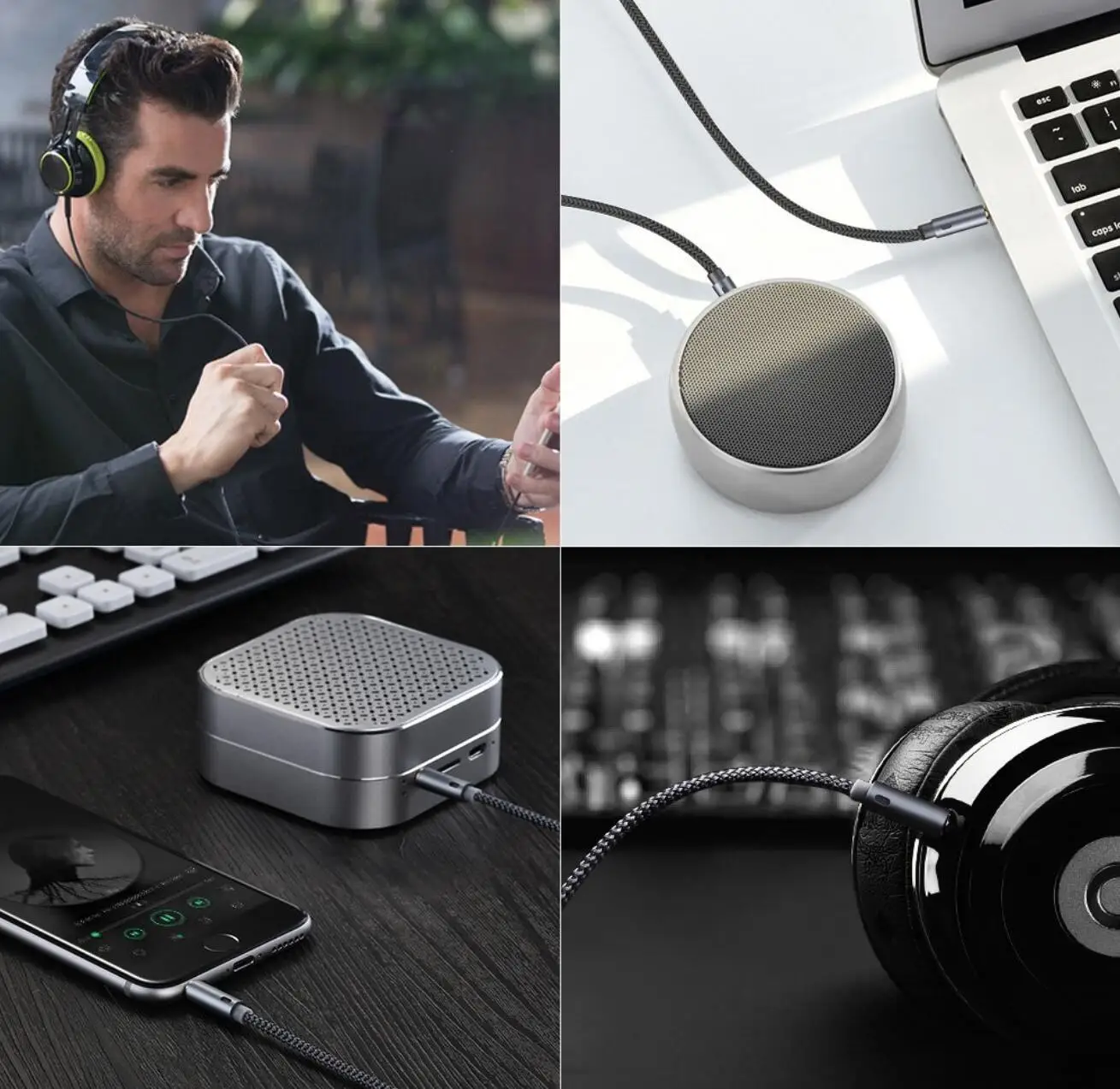 Car interior accessories 3.5mm Jack Speaker Cable for mazda 3 seat ibiza honda civic 2006-2011 leon toyota corolla 2008 |