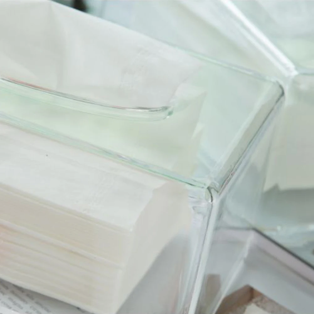 

Storage Box Acrylic Cotton Swab Makeup Organizer Box Portable Container Make Up Cotton Pad Holder Cosmetics Organizer Gift