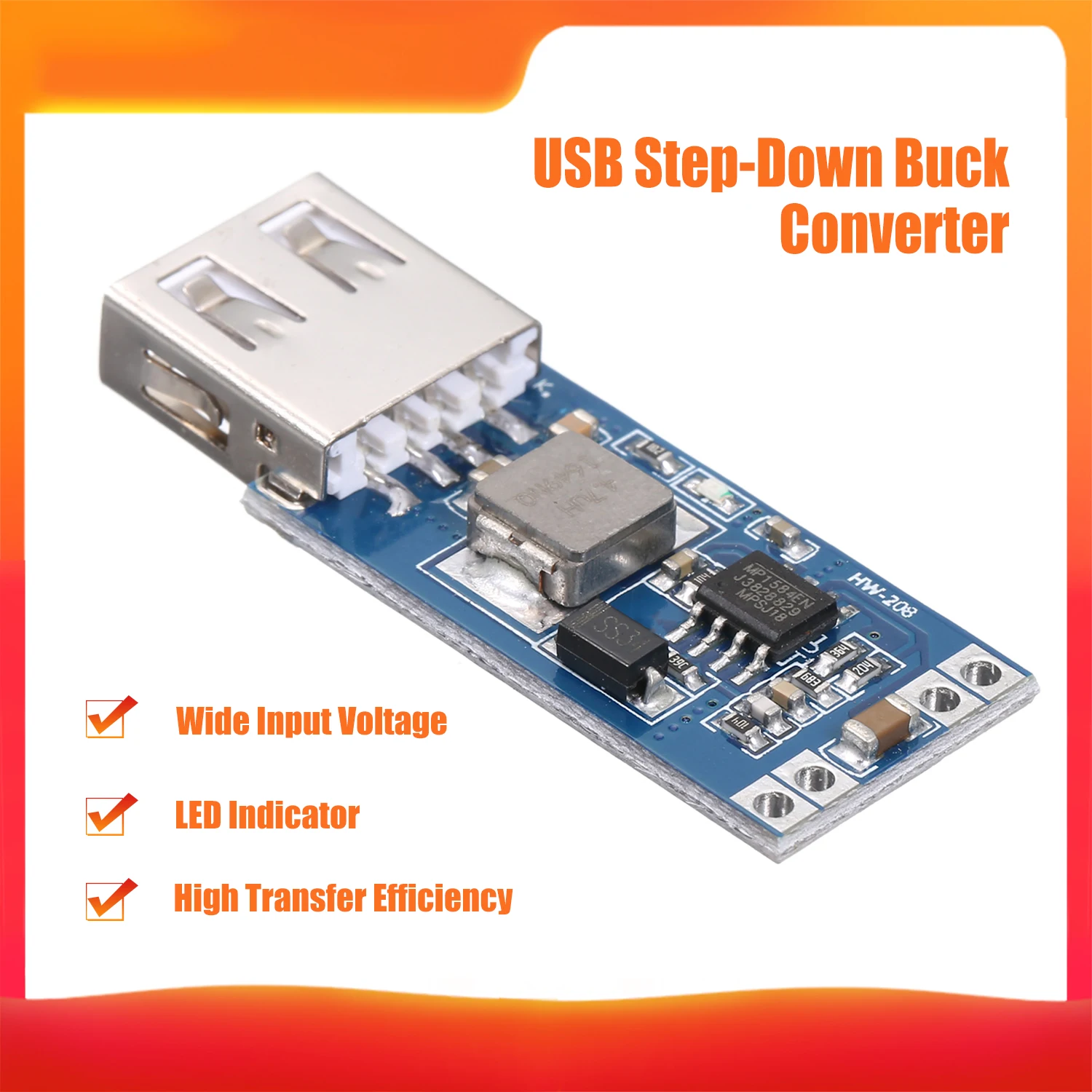 Понижающий модуль dc 7 5 V 28V to 5V 3A USB понижающий зарядного устройства 9V/12V/24V/28V