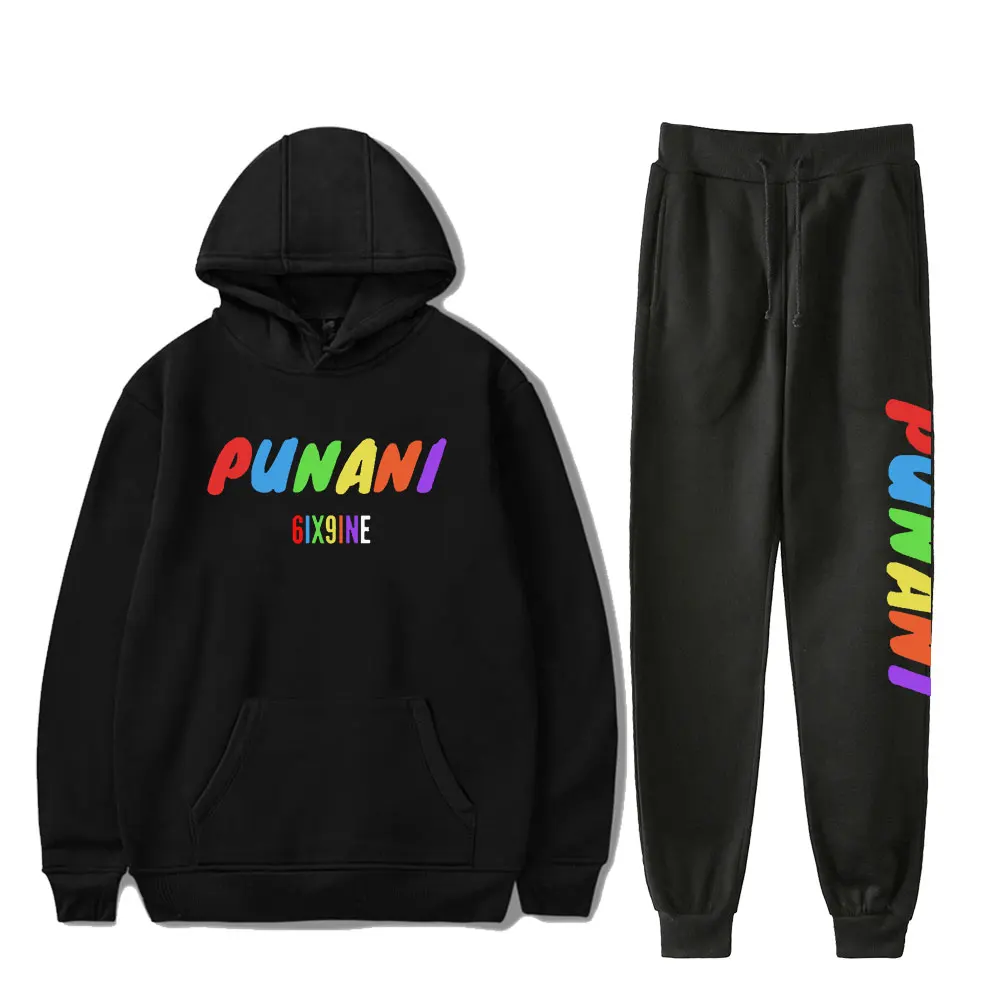 FRDUN TOMMY Новинка Хип-хоп 6IX9INE- PUNANI альбом толстовки комплект для мужчин женщин