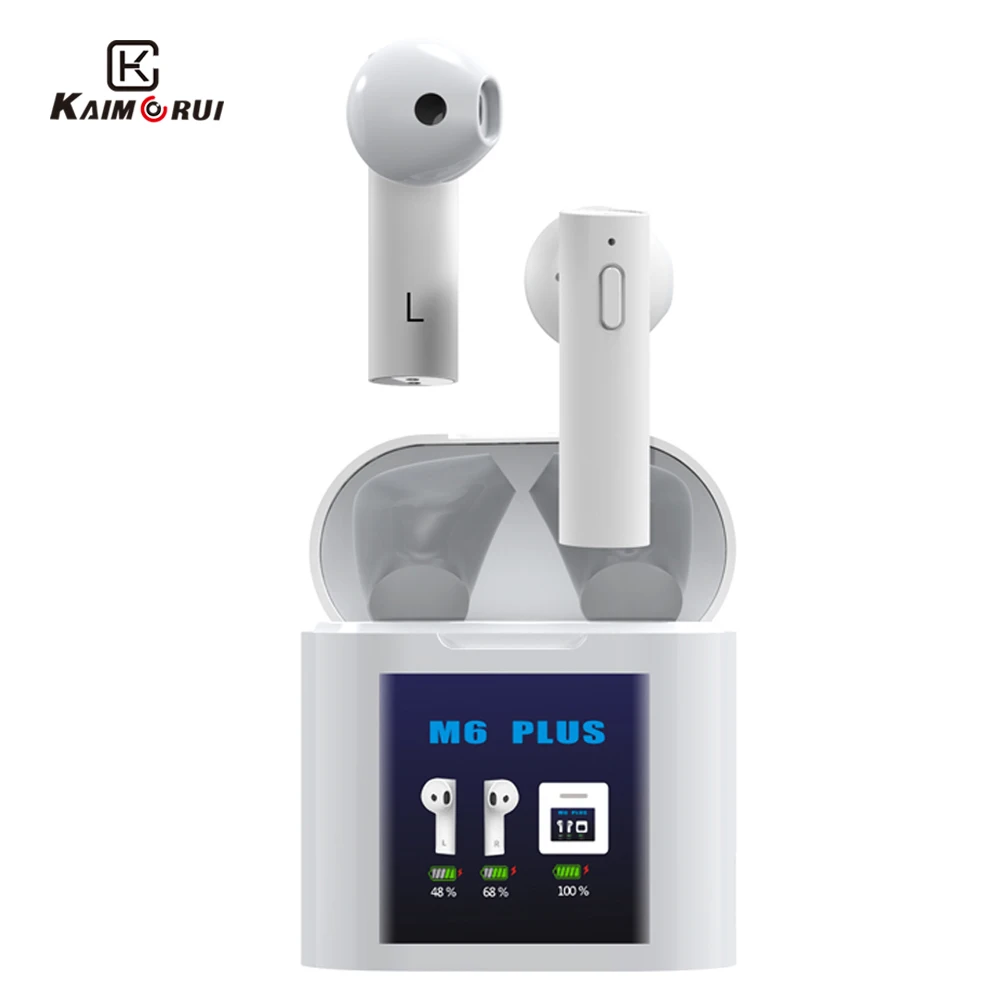 M6Plus TWS Bluetooth 5 0 наушники в режиме реального времени стерео беспроводные с